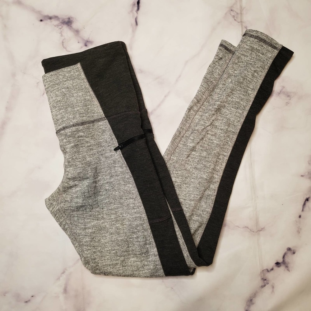 C9 by CHAMPION black & white chevron leggings M